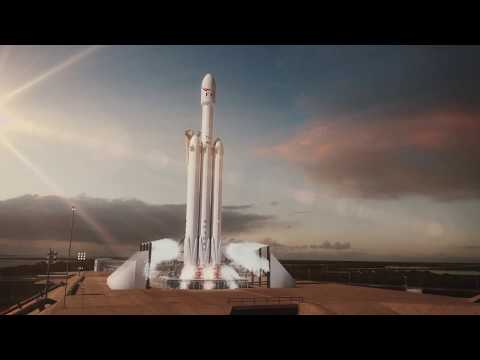 Falcon Heavy Animation